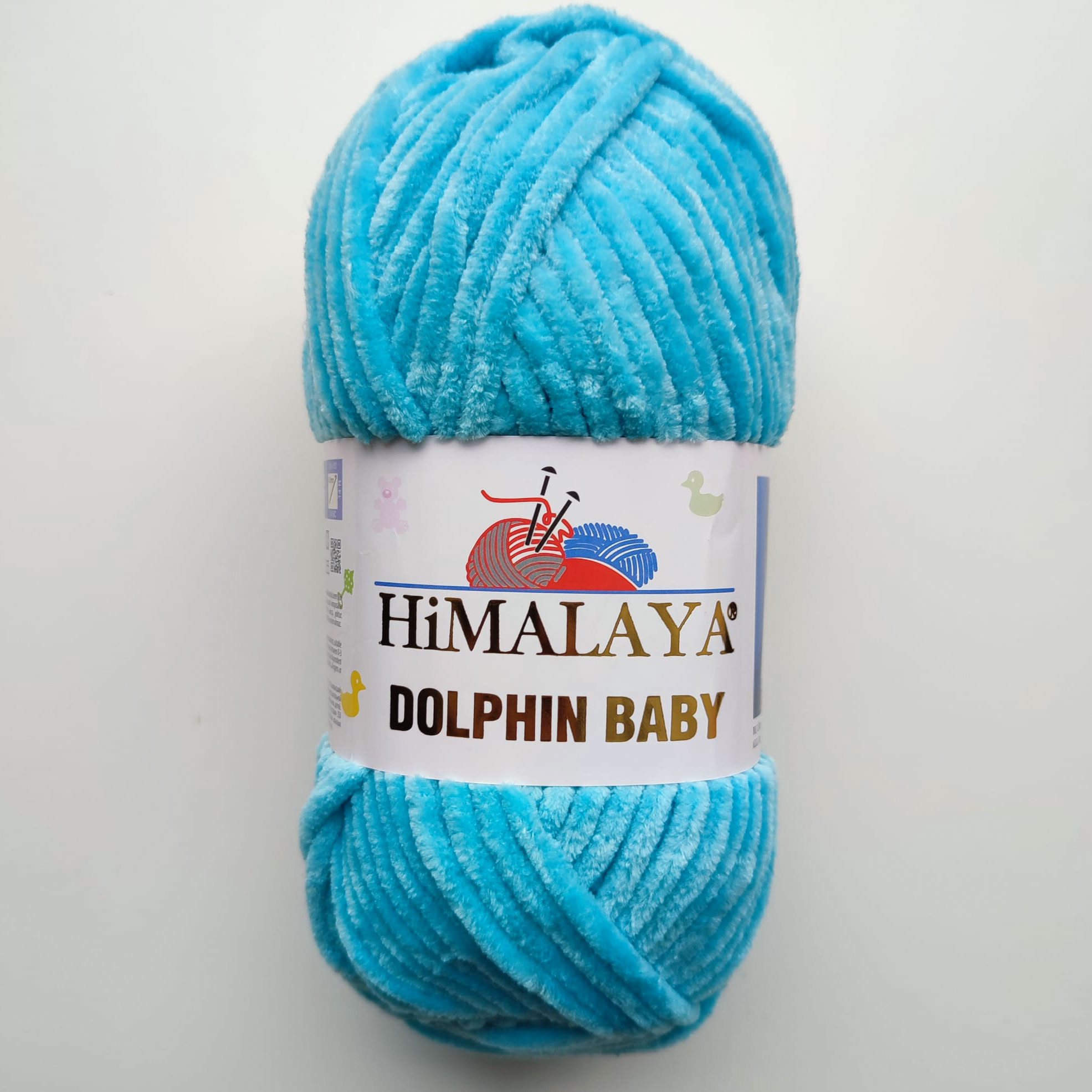 Himalaya Dolphin Baby Chenille Yarn, Blue - 80341