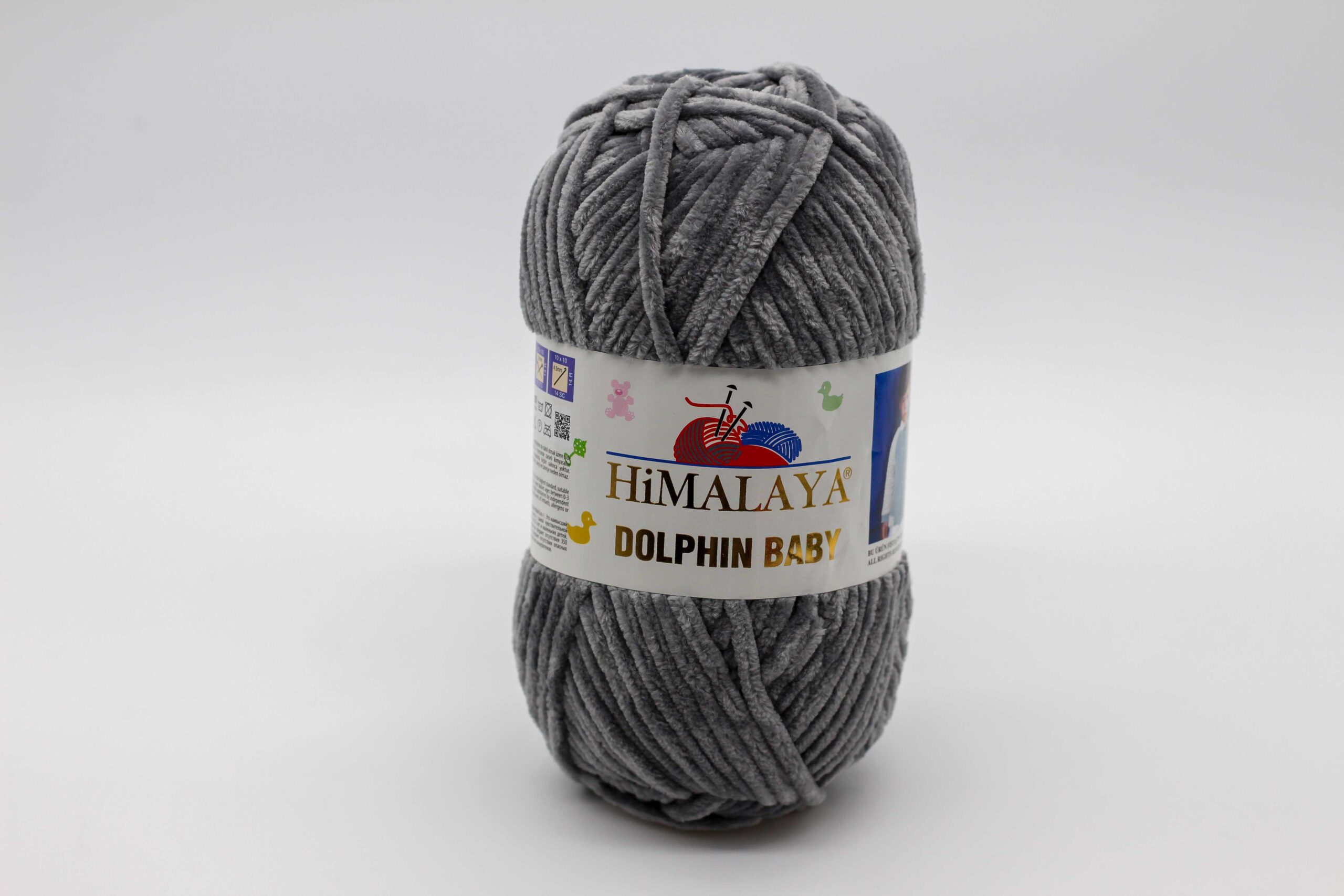 Himalaya Dolphin Baby Chenille Yarn, Grey - 80367