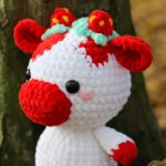 Strawberry Cow, Erdbeerkuh Amigurumi