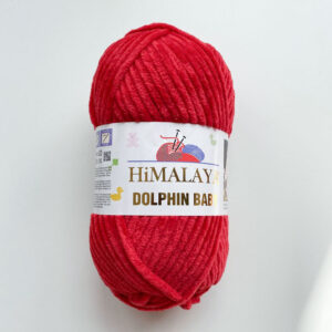 Himalaya Dolphin Baby Chenillewolle in der Farbe Rot